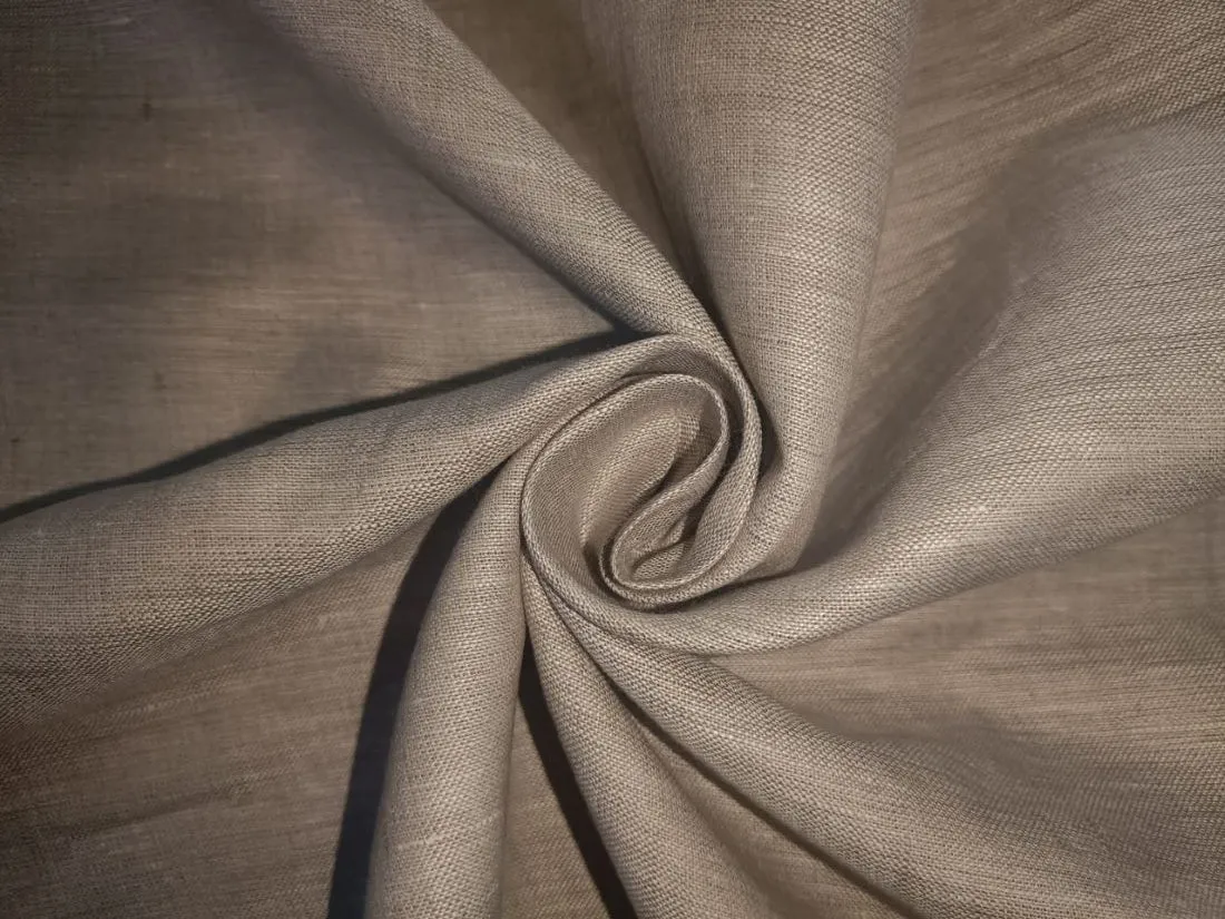 100% Linen 44 LEA premium heavy  suiting fabric 58" wide available in natural/camel/and sand gold