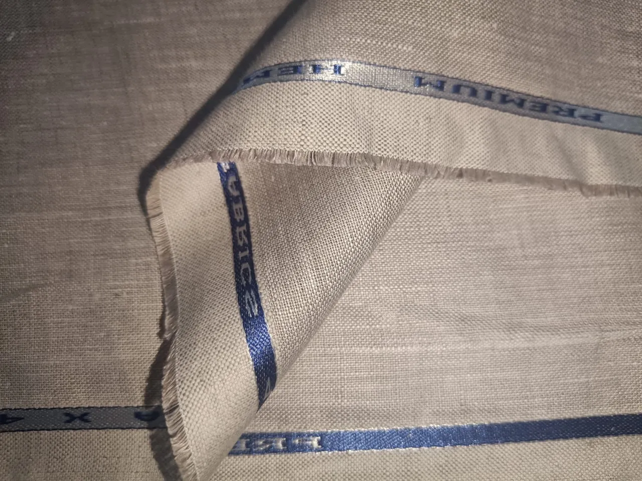 100% Linen 44 LEA premium heavy  suiting fabric 58" wide available in natural/camel/and sand gold