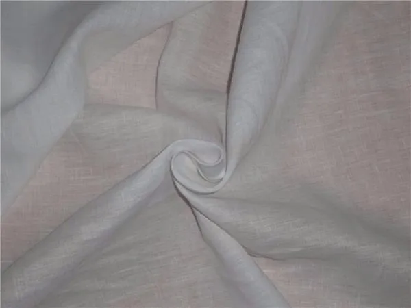 100% linen 60s lea Linen fabric White 58" wide