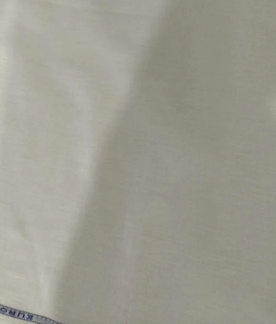 100% Linen premium heavy 25 lea white suiting fabric 54" wide [12738]