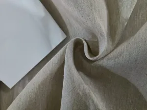 100% linen satin fabric natural cream 44" wide [12612]