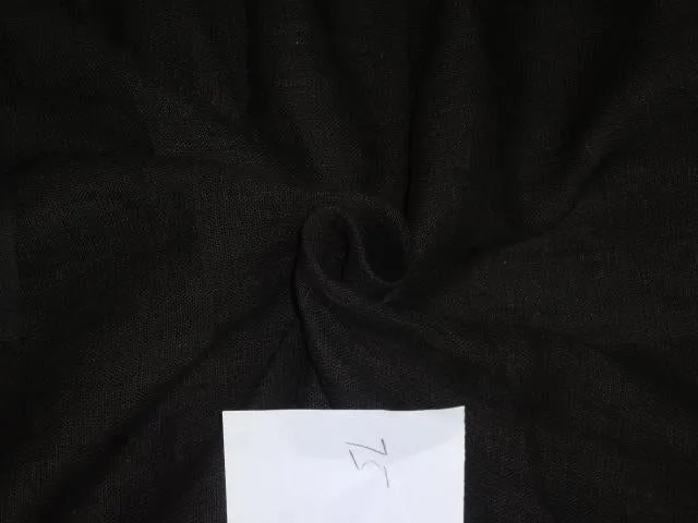 100 % PURE LINEN FABRIC black colour 54" wide [5896]