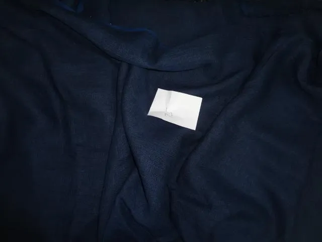 100 % PURE LINEN FABRIC NAVY BLUE colour 56" wide[5897]