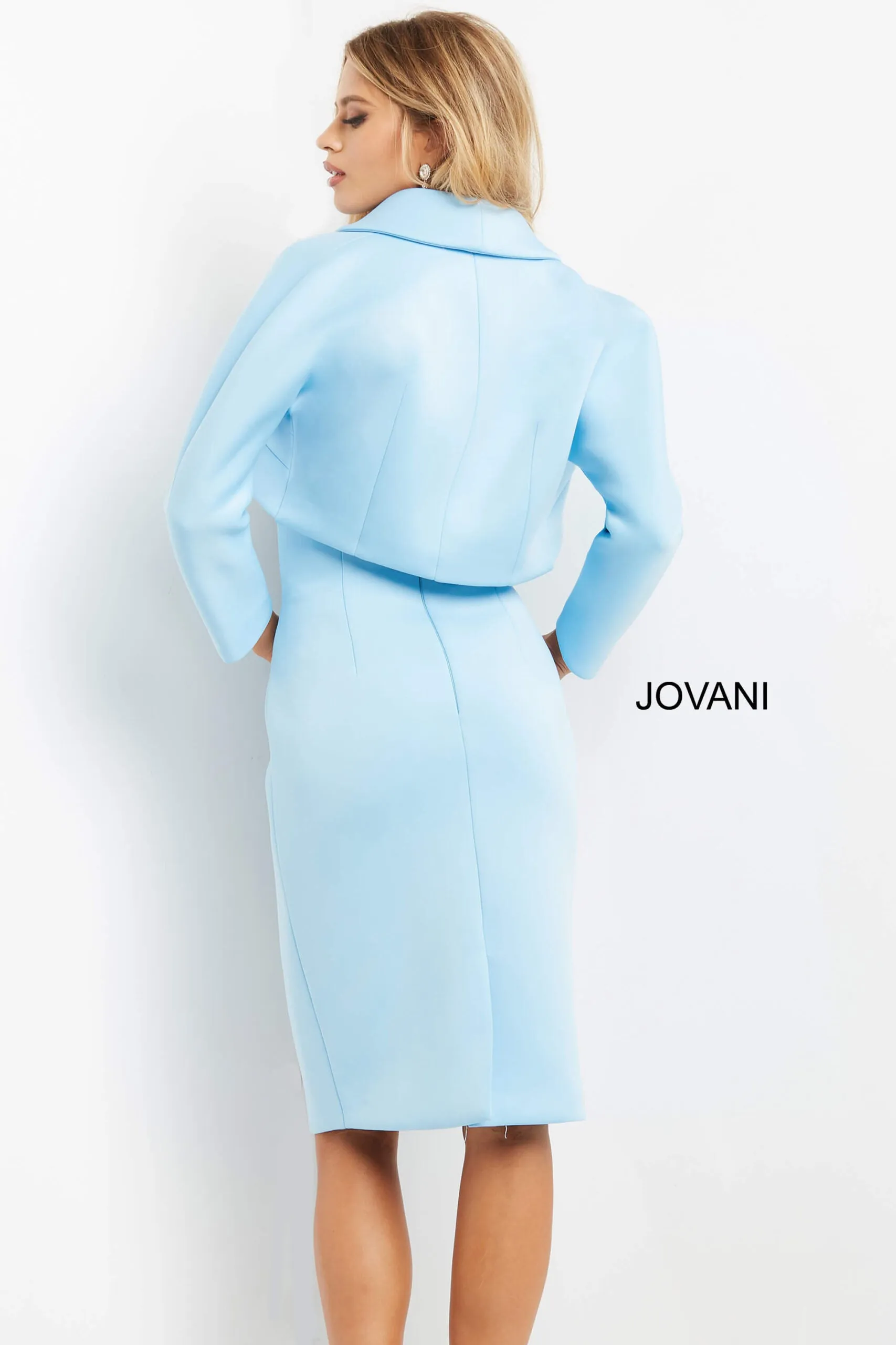 2-Piece Short Strapless Jacket Dress by Jovani 07556