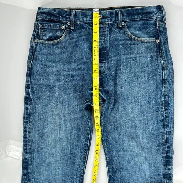 501 Levis Jeans - 32W 29L Blue Cotton