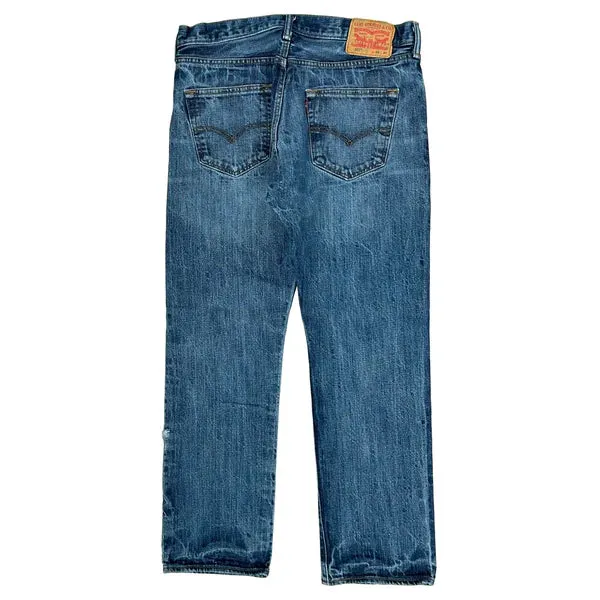 501 Levis Jeans - 32W 29L Blue Cotton