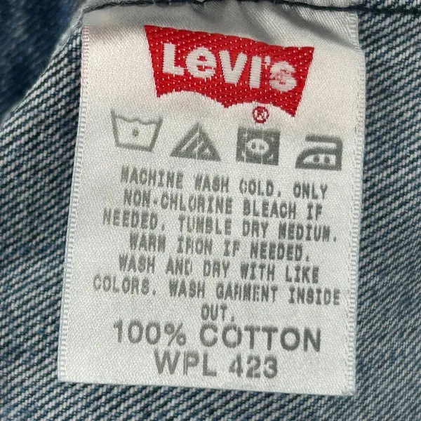 501 Levis Jeans - 32W 33L Blue Cotton