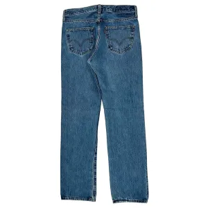 501 Levis Jeans - 32W 33L Blue Cotton