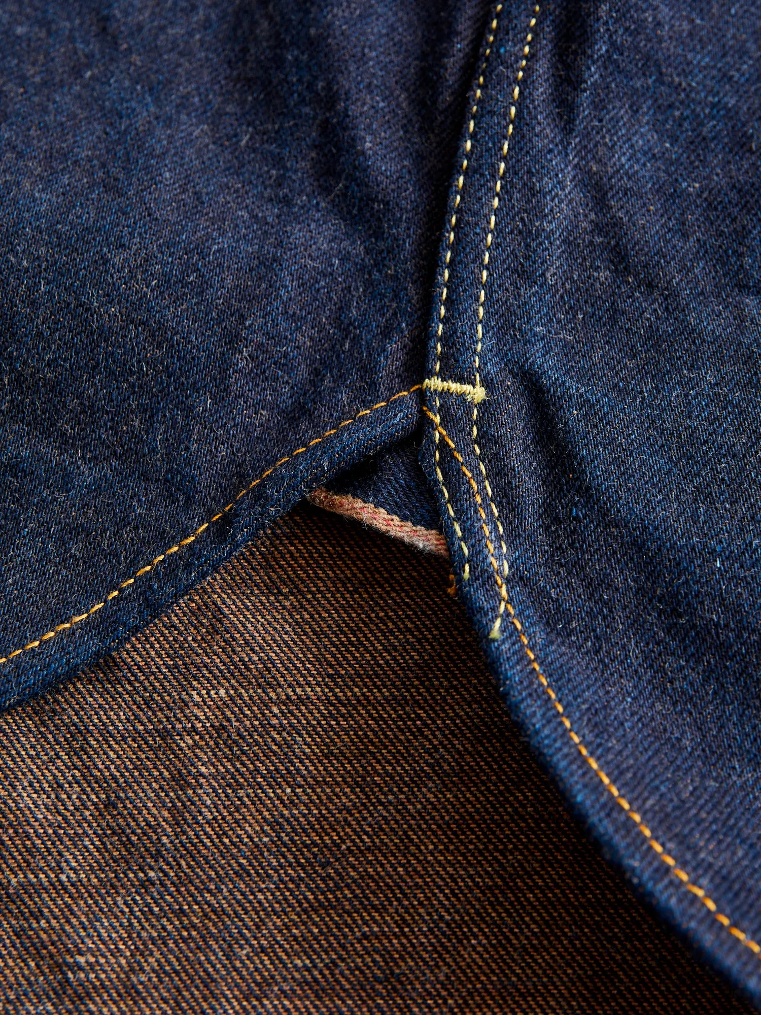 Aishibuzome Selvedge Denim Work Shirt in Indigo