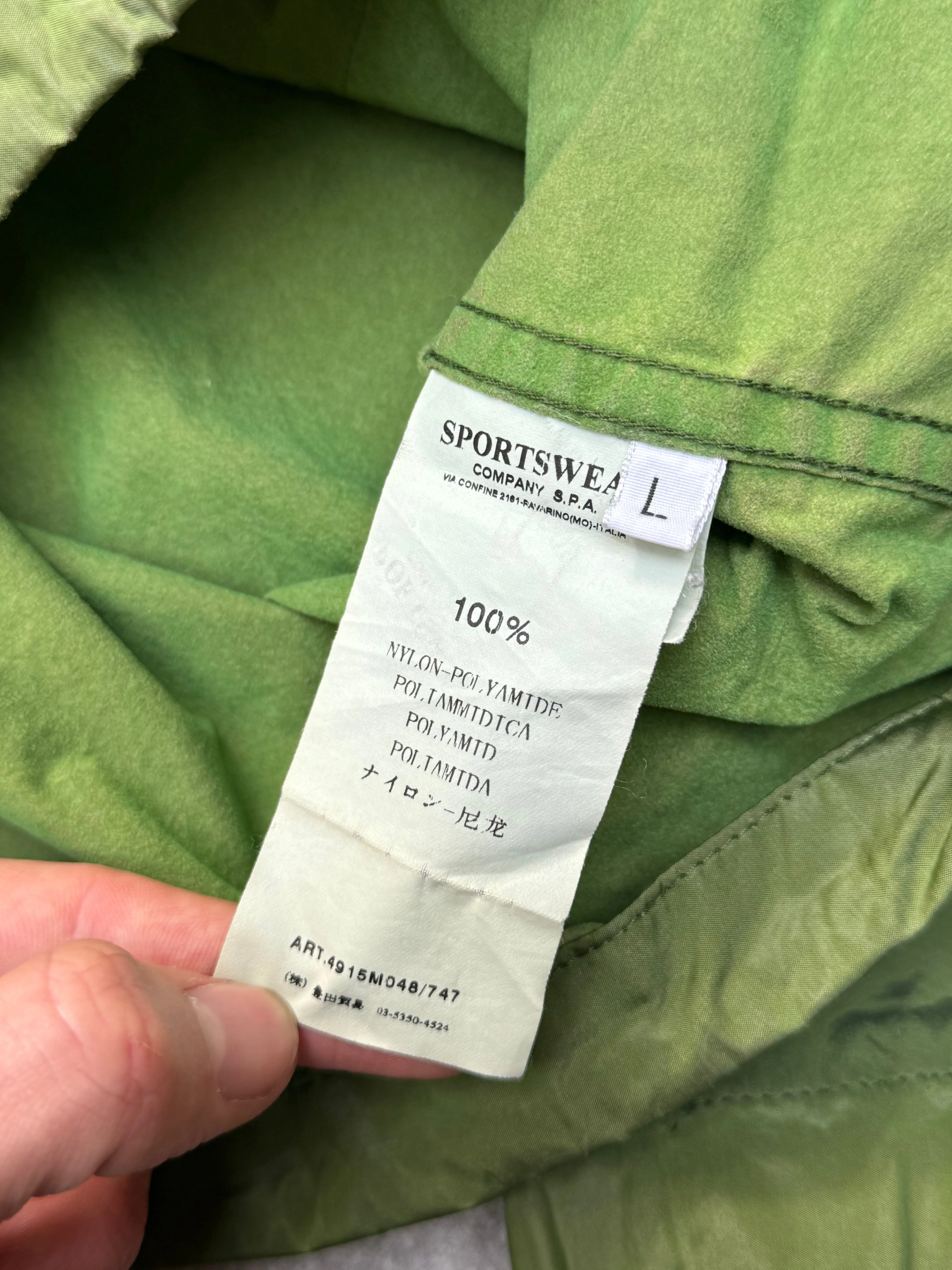 A/W 2008 Stone Island Beetle Light Hooded Green Jacket