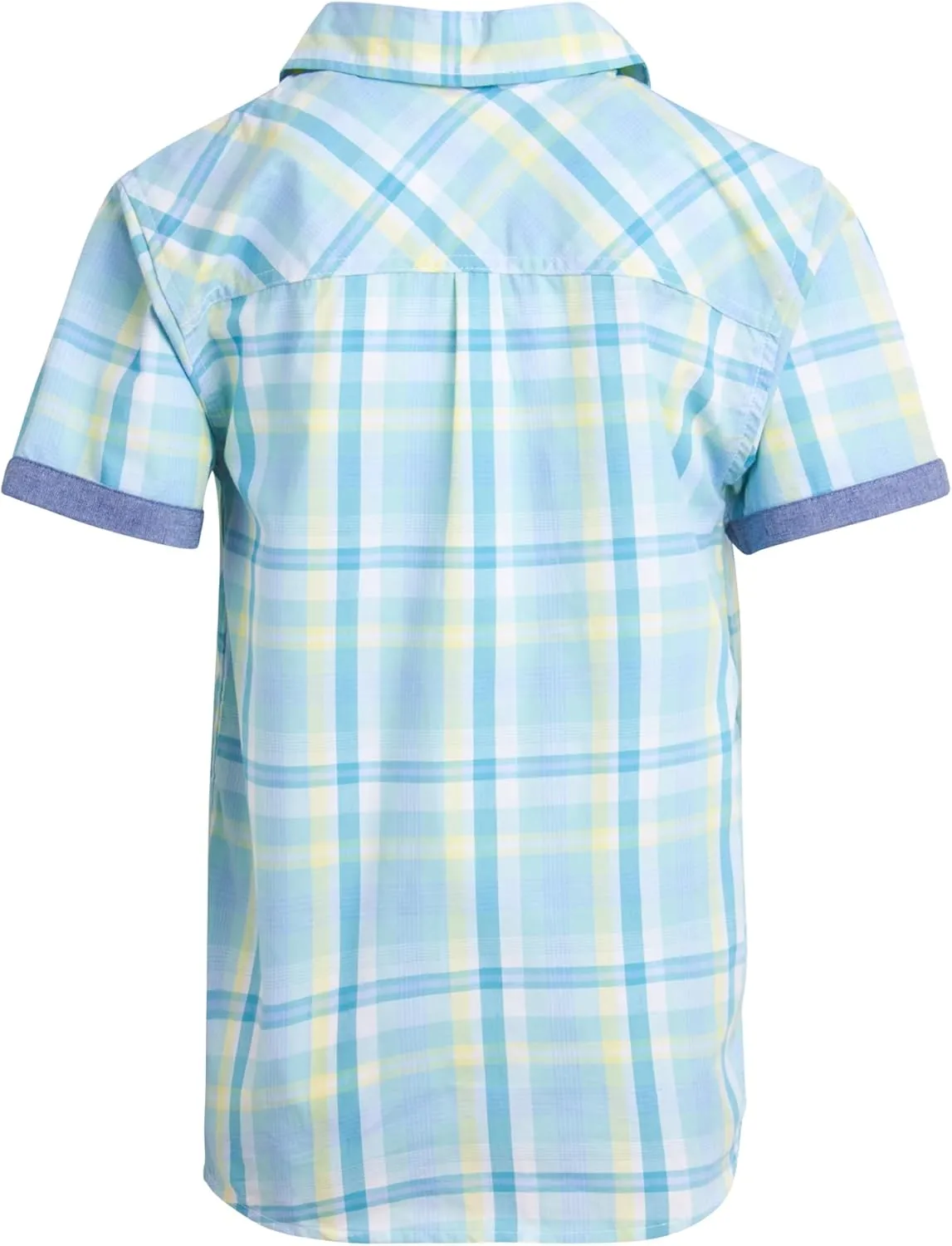 Ben Sherman Boys' Short Sleeve Button Down Shirt - 2 Pack 100% Cotton Breathable Woven Dress Shirts for Boys (Sizes: 8-18)