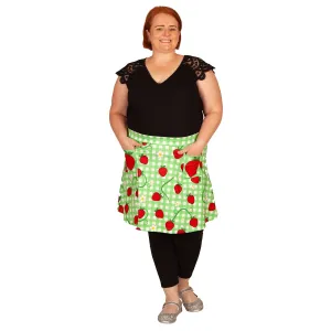 Berry Picnic Short Skirt With Pockets