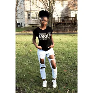 BOYFRIEND DISTRESSED JEANS