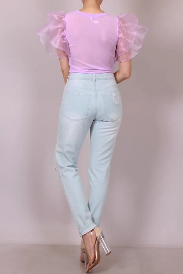 BOYFRIEND DISTRESSED JEANS