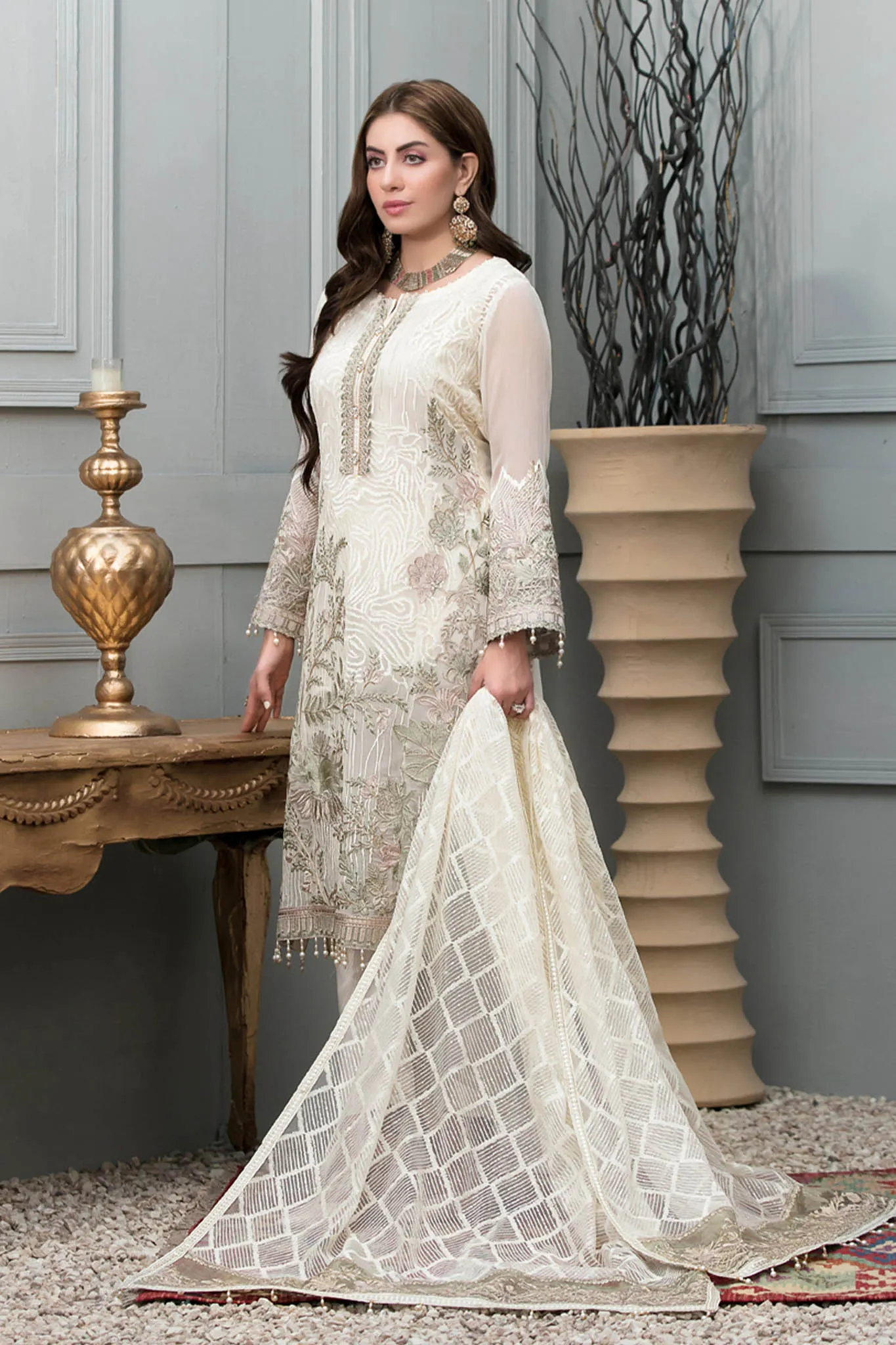 Chantilly by Tawakkal Semi Stitched 3 Piece Chiffon Collection'2022-C-5994-ii