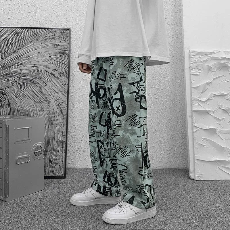 Drawstring drawstring sports casual pants