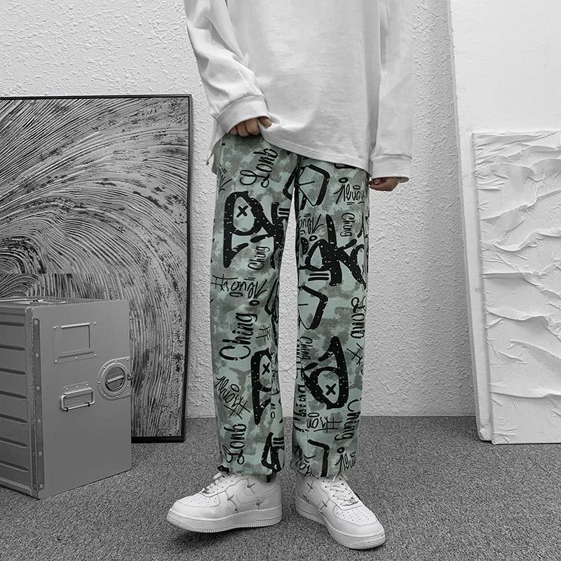Drawstring drawstring sports casual pants