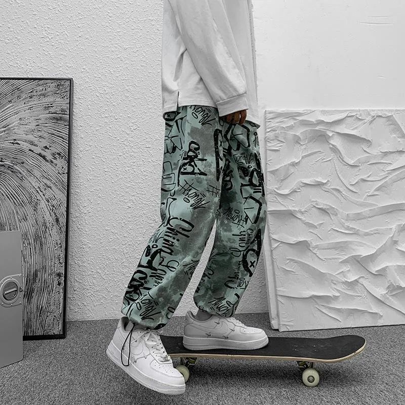 Drawstring drawstring sports casual pants
