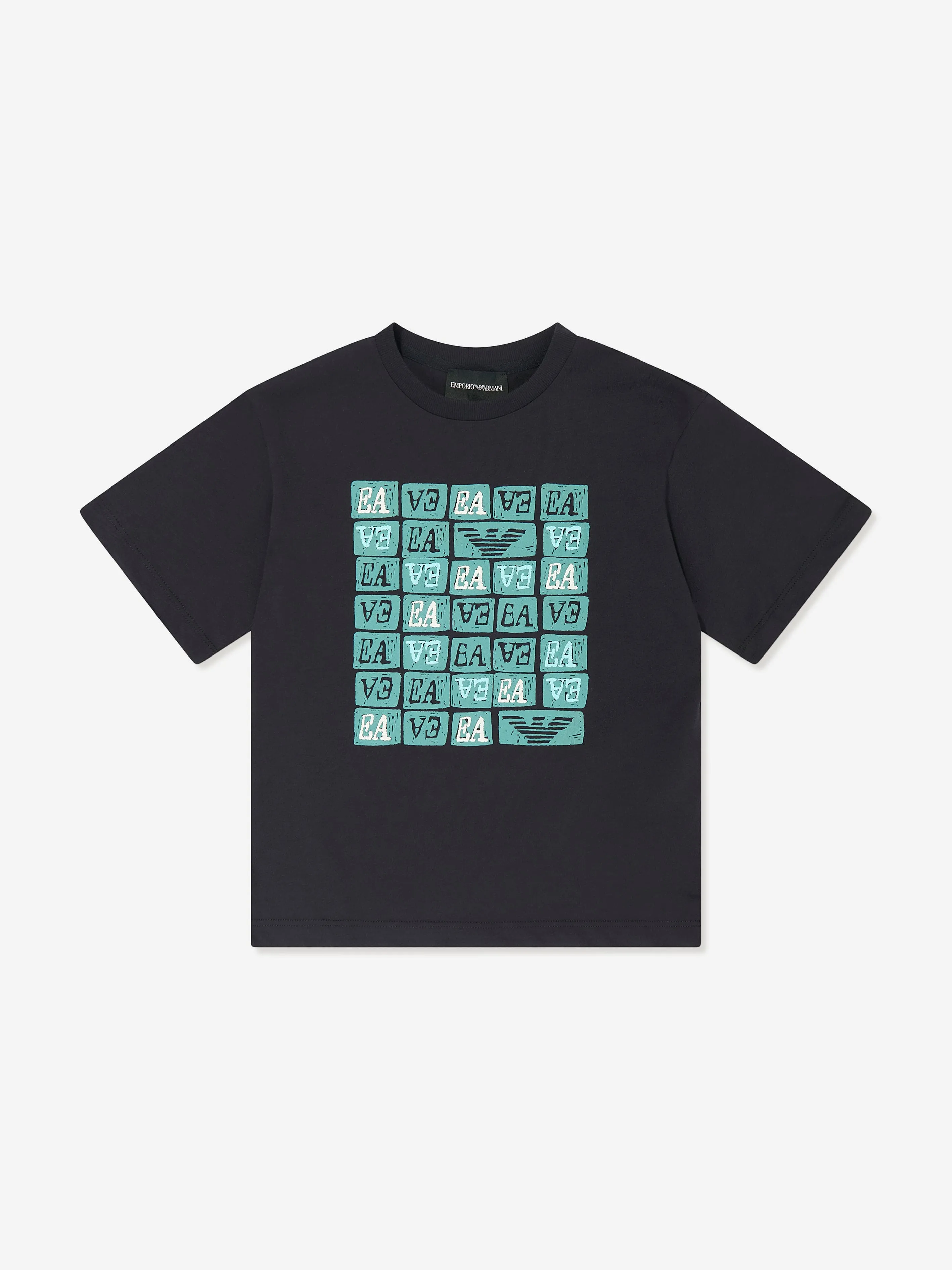 Emporio Armani Boys 2 Pack T-Shirt Set in Multicolour