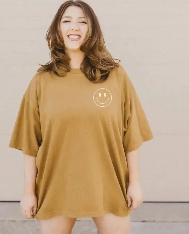 Happy Lil Thang Oversized Graphic Tee