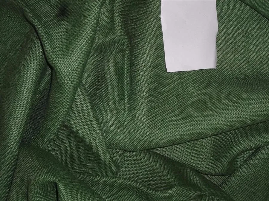 Heavy Linen Dark Green Color Fabric 58&quot; Cut Length of 1.40 yards