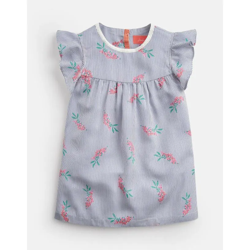 Joules VIOLET WOVEN FRILL TANK