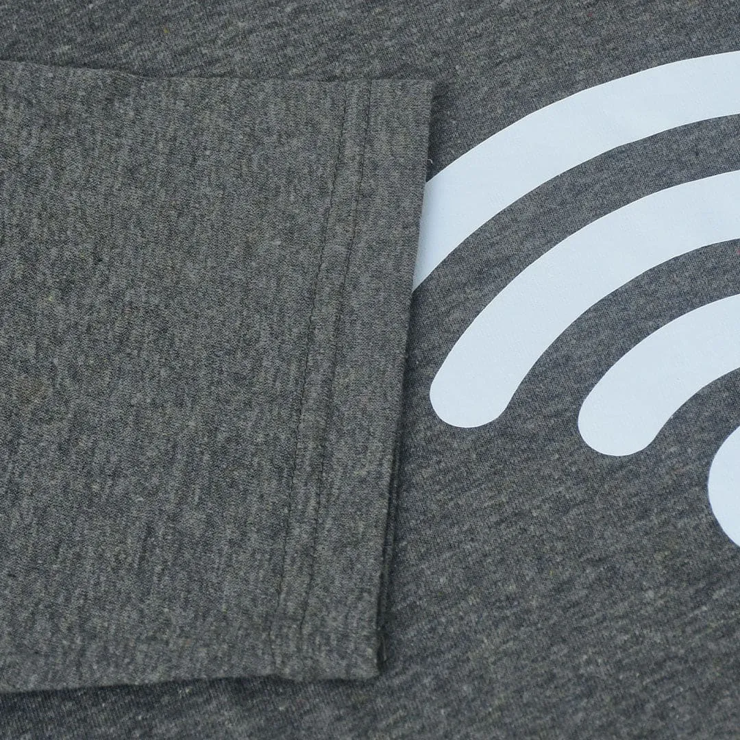 Jupiter Men's Oversized Off Shoulder Wifi Print Tee Shirt