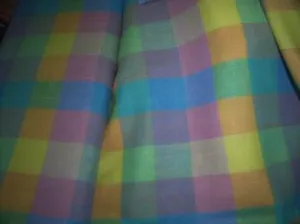 linen plaid fabric 58&quot; MULTI COLOUR PLAIDS{