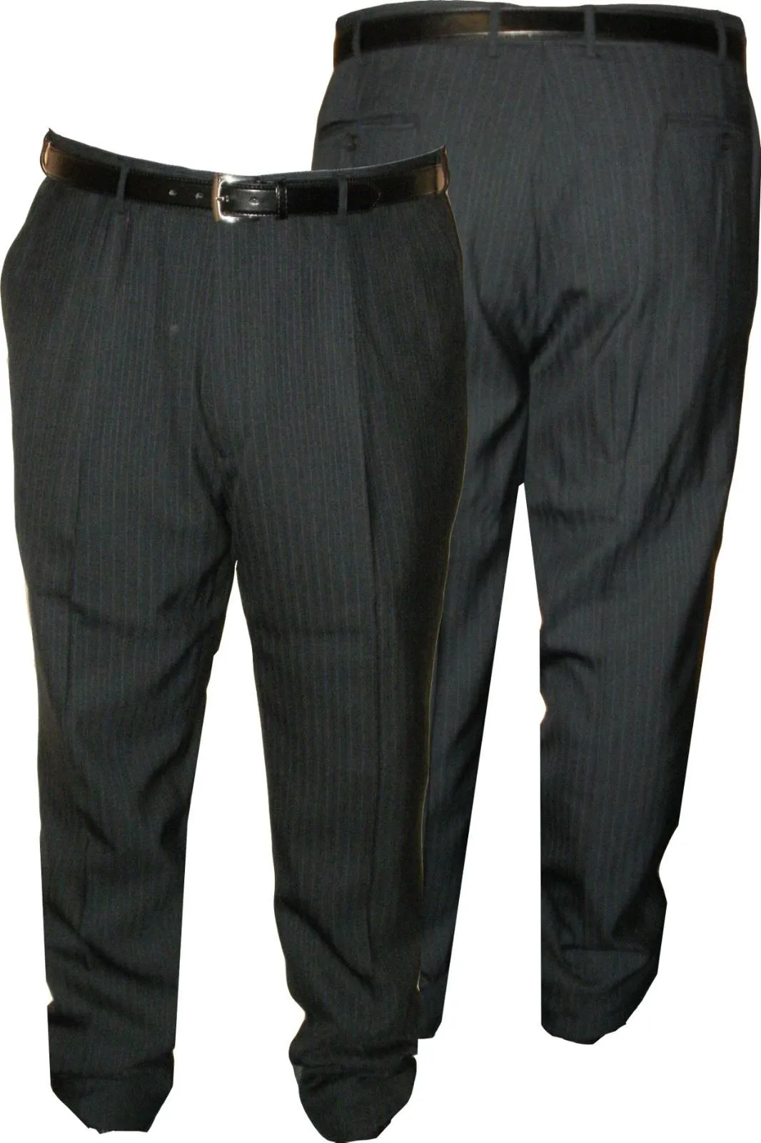 Mens Easy Care Pleated Front Suit Trousers (Carter) in Waist 40 to 60 inches