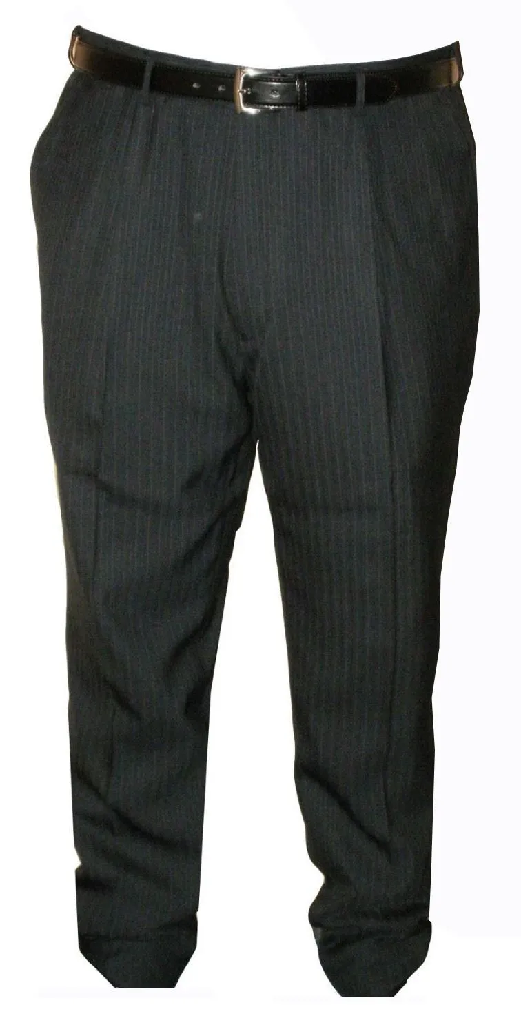 Mens Easy Care Pleated Front Suit Trousers (Carter) in Waist 40 to 60 inches