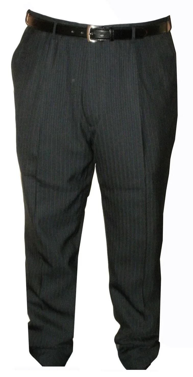 Mens Easy Care Pleated Front Suit Trousers (Carter) in Waist 40 to 60 inches
