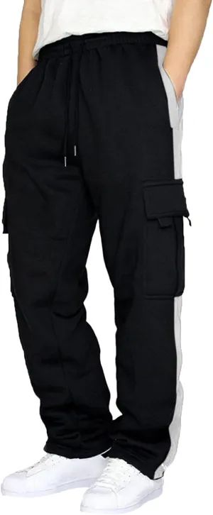 Mens Pants Joggers with Pockets, Casual Sweatpants, Drawstring Chino Pants Track Jogging Outdoor Cargo Pants