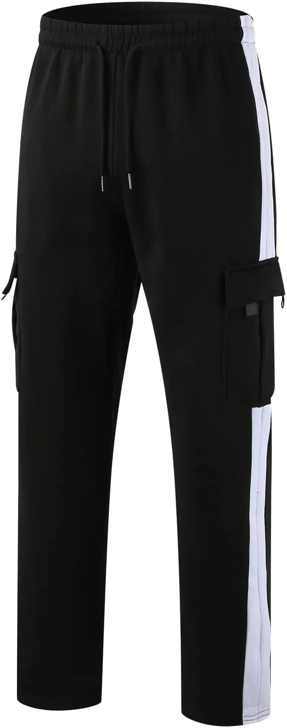 Mens Pants Joggers with Pockets, Casual Sweatpants, Drawstring Chino Pants Track Jogging Outdoor Cargo Pants