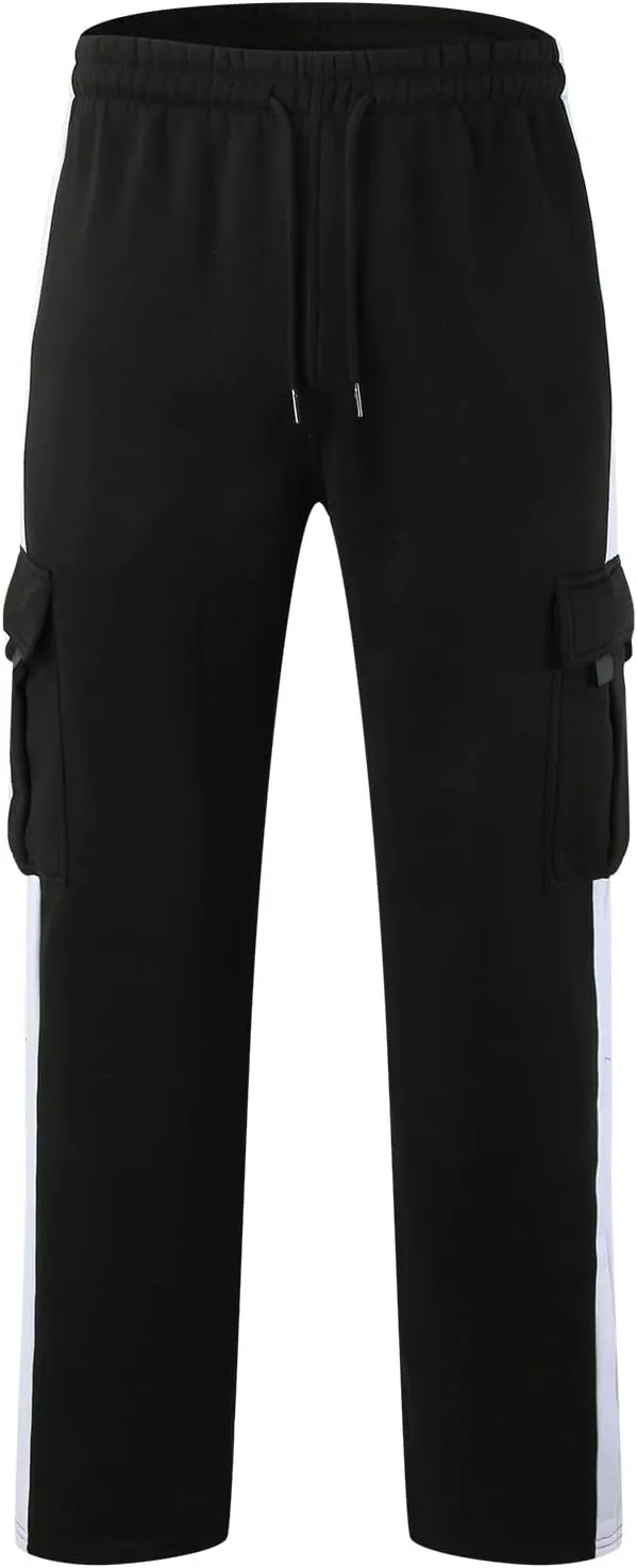 Mens Pants Joggers with Pockets, Casual Sweatpants, Drawstring Chino Pants Track Jogging Outdoor Cargo Pants