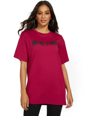 New York Oversized Graphic Tee