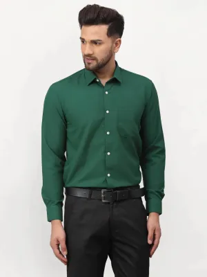 Olive Men'S Solid Formal Shirts