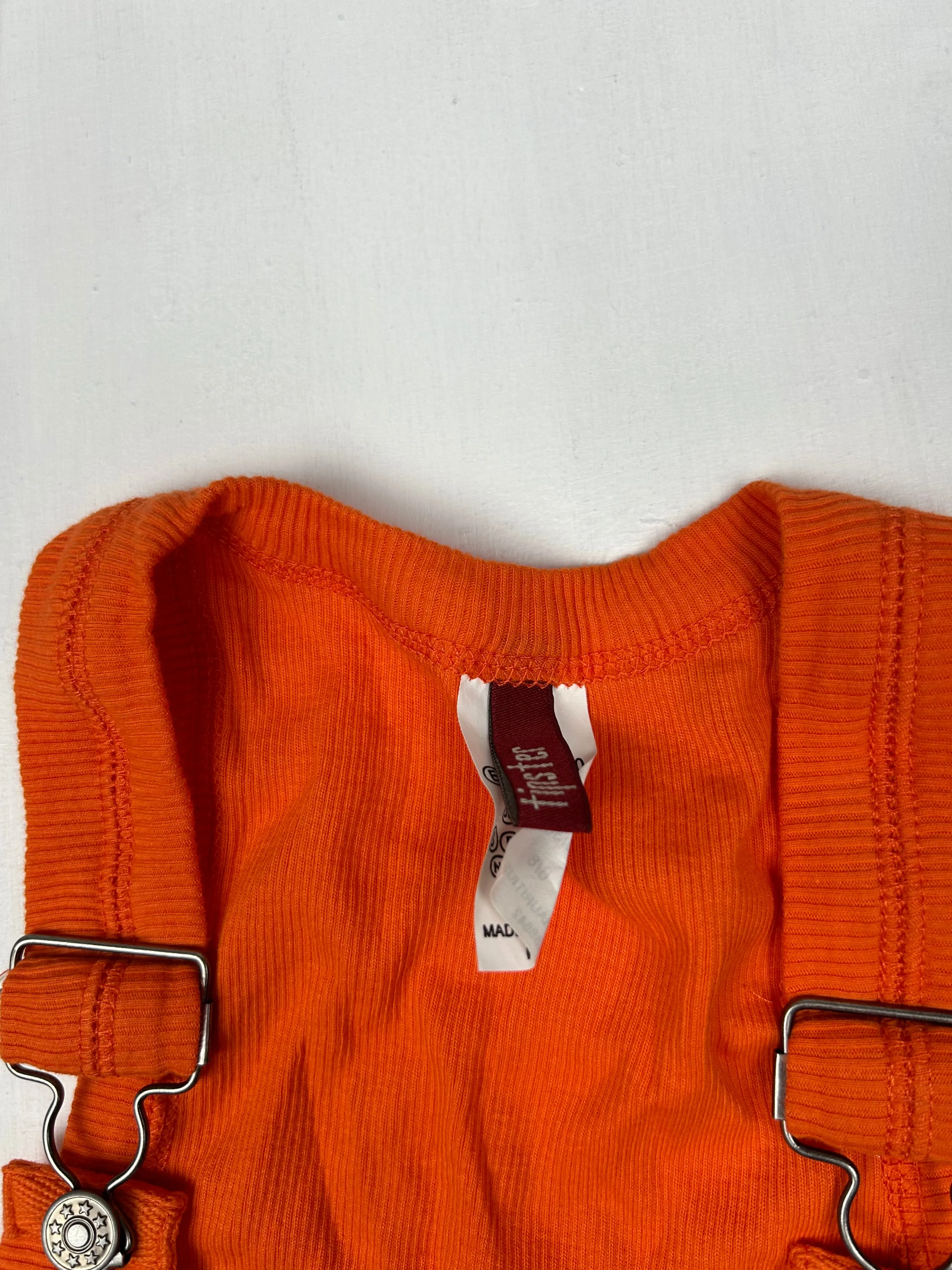 Orange stretchy tank top (S)
