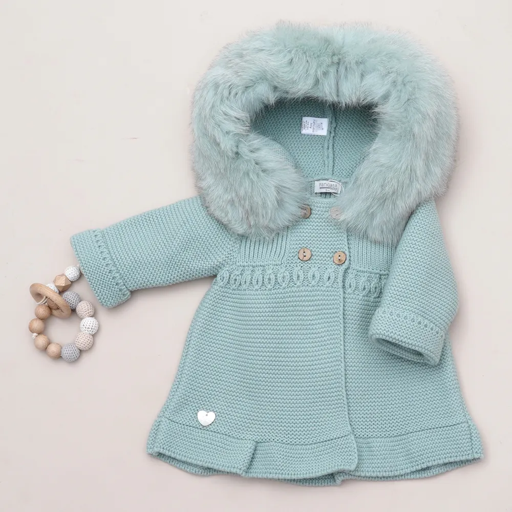Pangasa Girls A-Line Fur Jackets