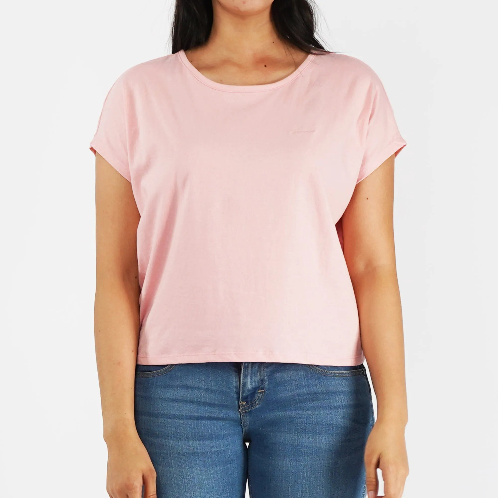 Petrol Ladies Basic Oversized Shirt CVC Jersey Fabric Trendy Fashion High Quality Apparel Comfortable Casual T-shirt For Women 150199 (Almond Blossom)