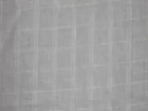 Pure White Colour~Chambray Linen~Plaids~Width 58&quot;,