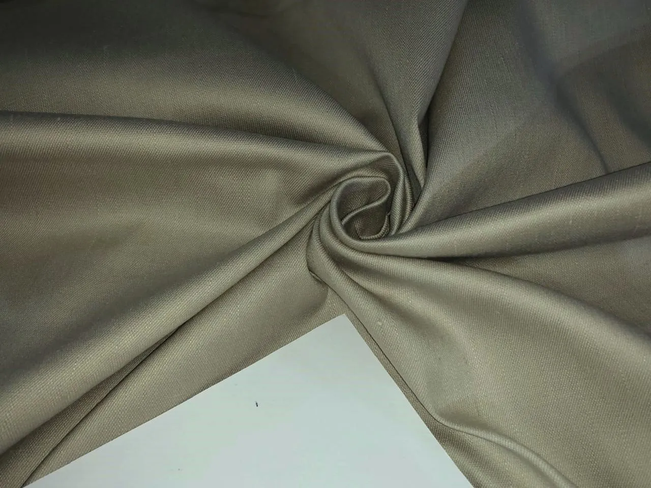 r-PET, r-PET blended, linen PET recycled polyester and multi blended fabrics available in 4 colors grey with a tinge of green ,dusty olive, army green and navy