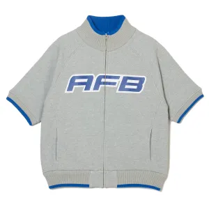 SPORTS ZIP UP TOPS / GREY