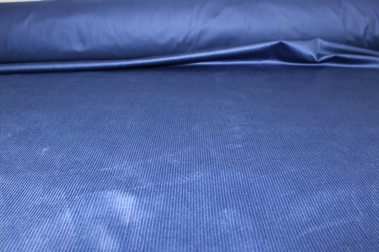 Stretch Medium Wale Corduroy - True Blue