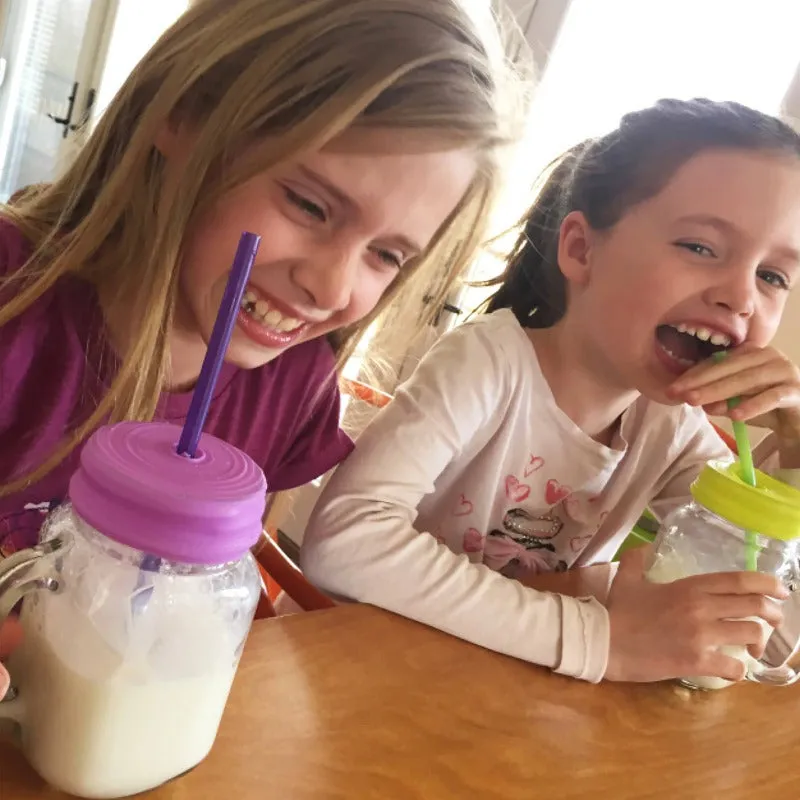 Stretchy Silicone Universal Straw Top, 2-Pack