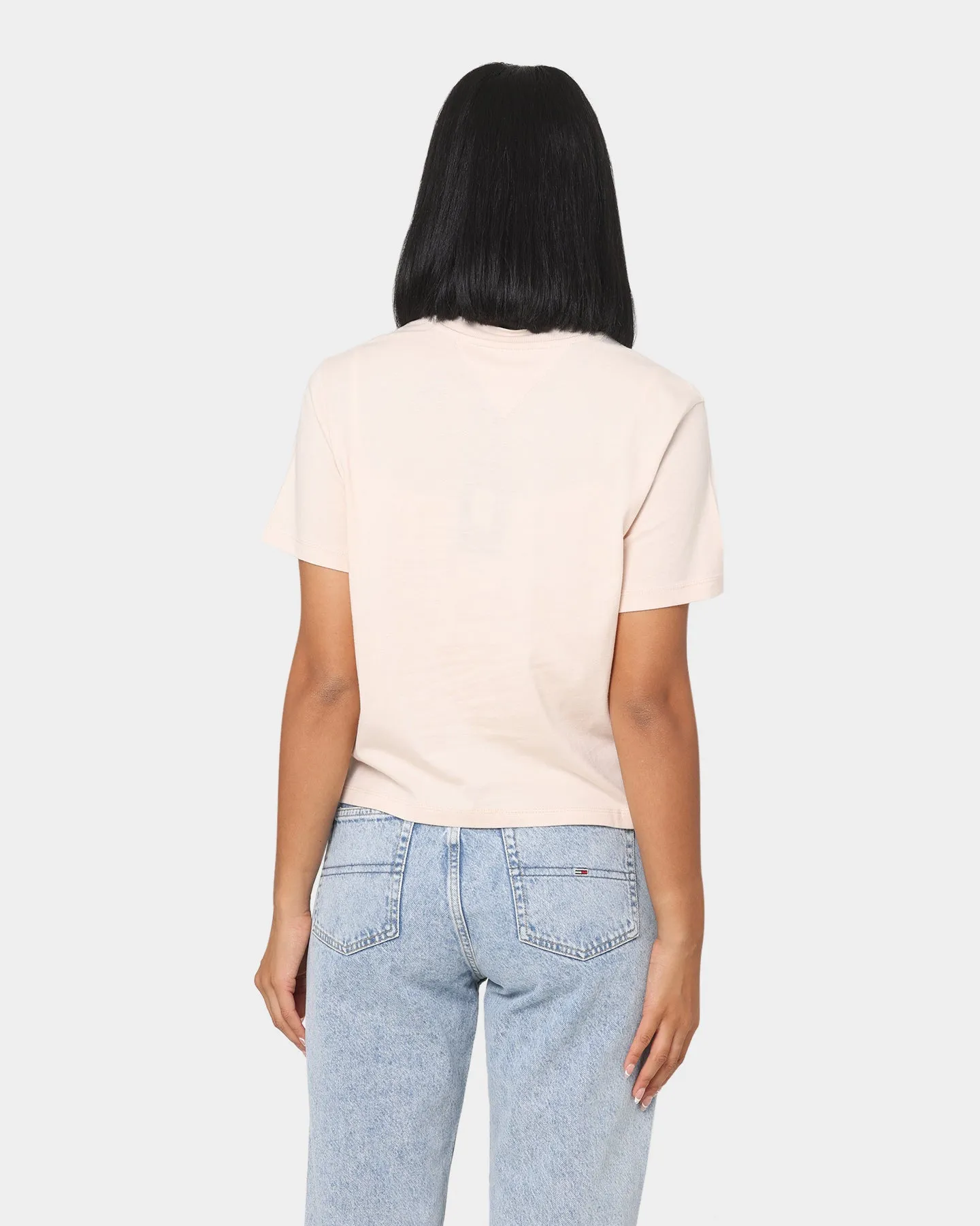 Tommy Jeans Women's Linear Logo T-Shirt Smooth Stone