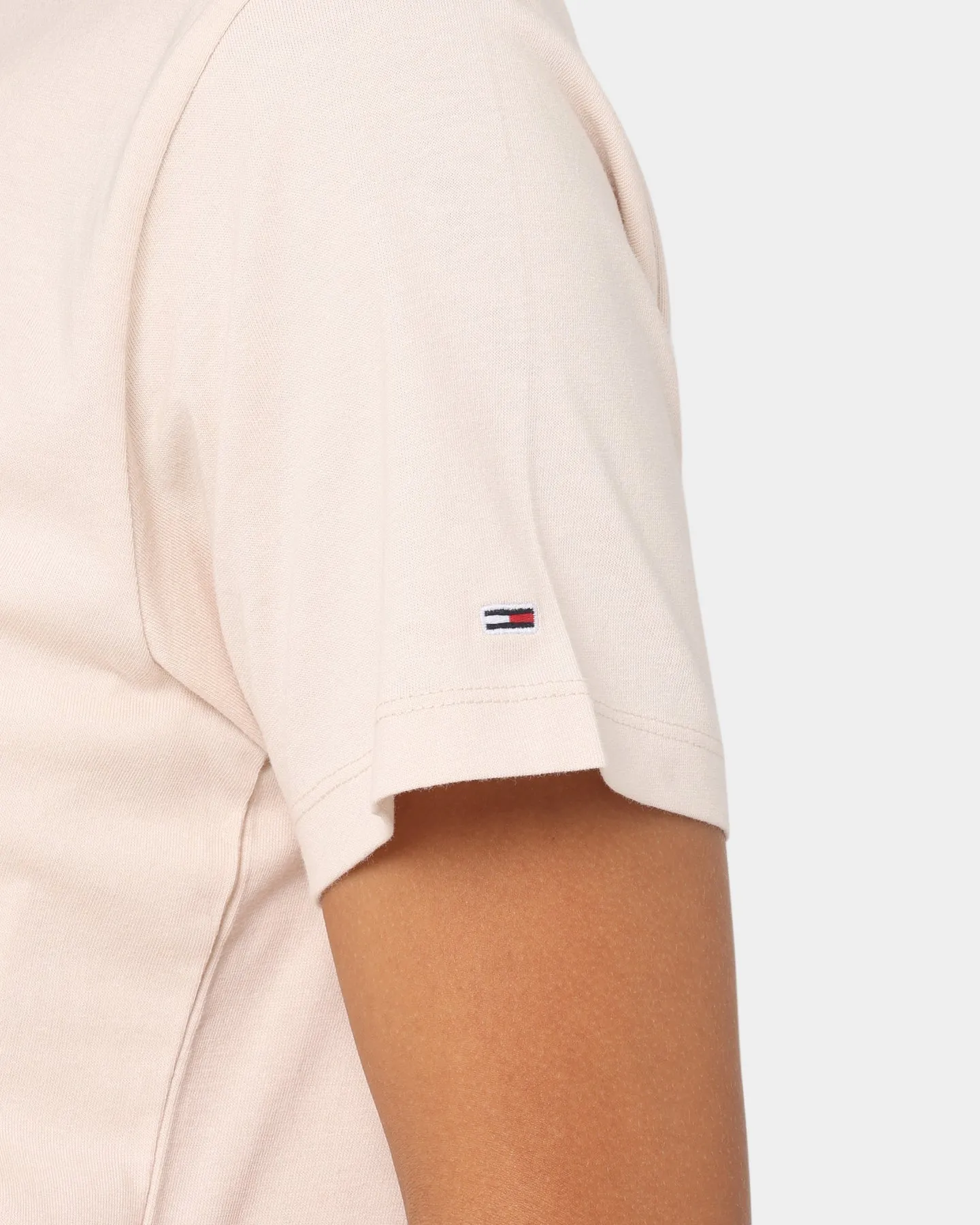 Tommy Jeans Women's Linear Logo T-Shirt Smooth Stone