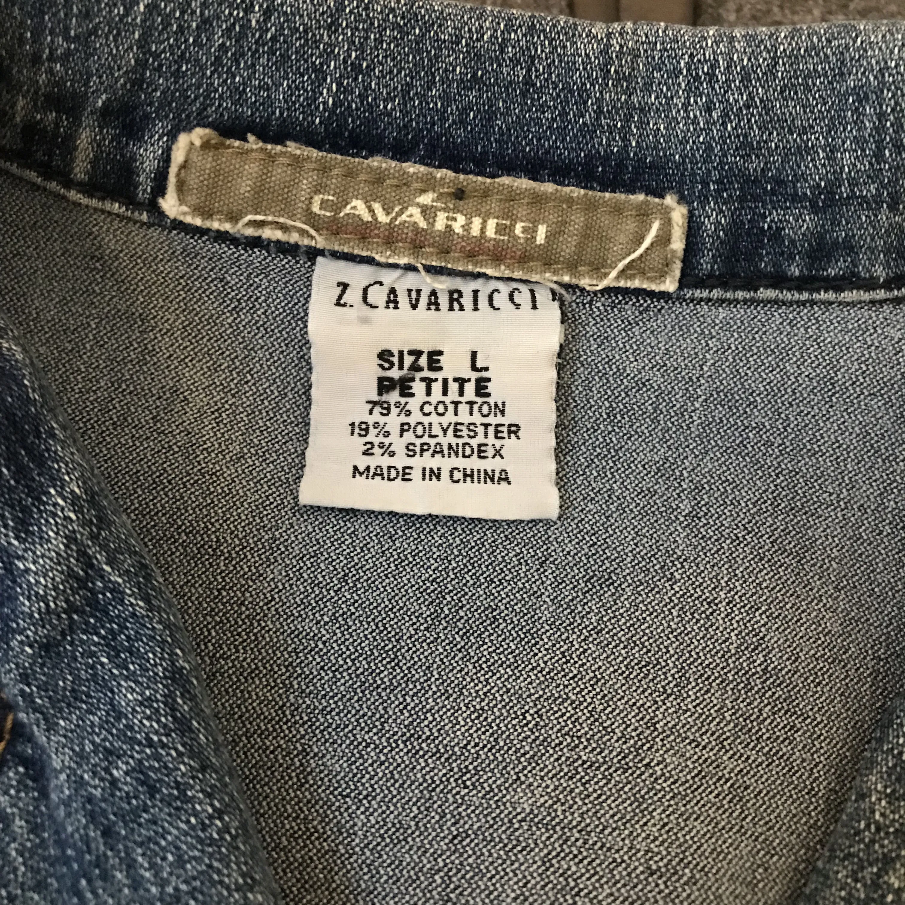 Vintage 1990s Z. Cavaricci Studded Denim Jacket