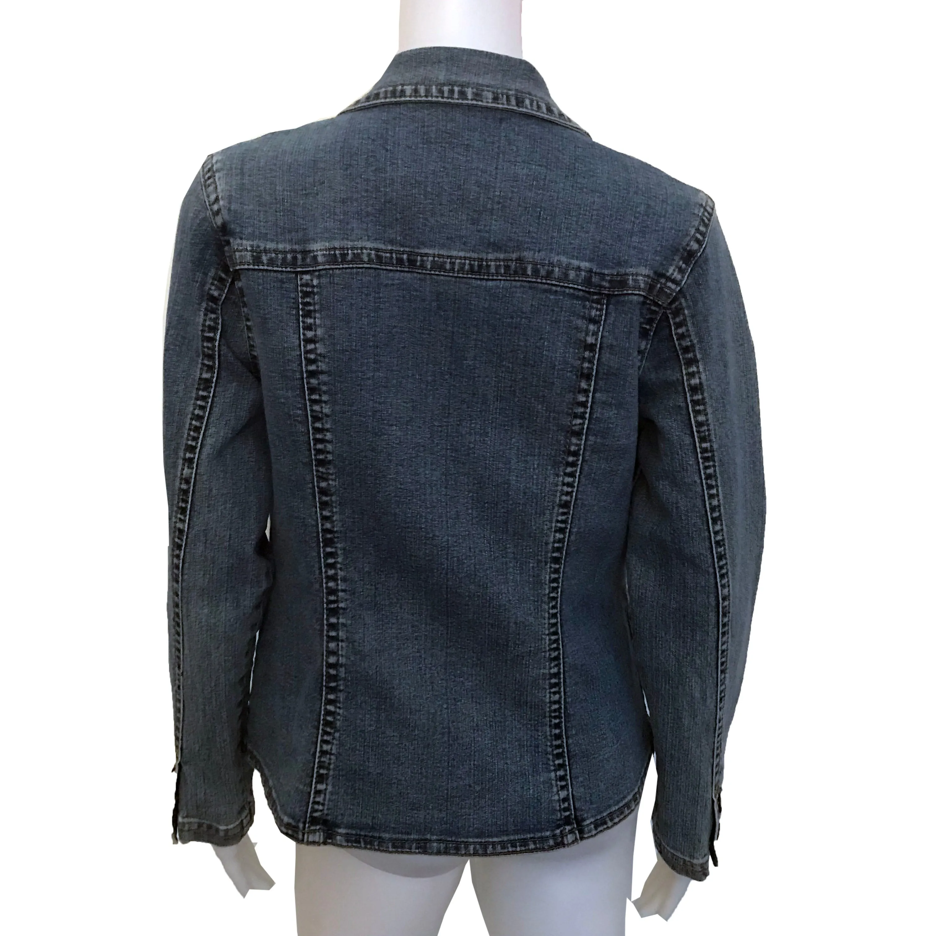 Vintage 1990s Z. Cavaricci Studded Denim Jacket