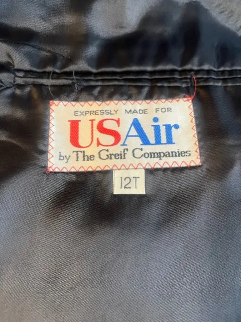 VINTAGE USAir Women's Double Breasted Blazer