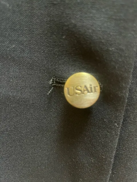VINTAGE USAir Women's Double Breasted Blazer